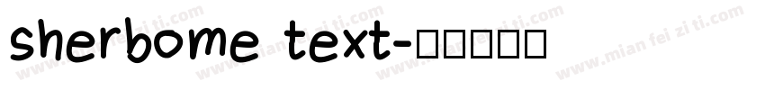 sherbome text字体转换